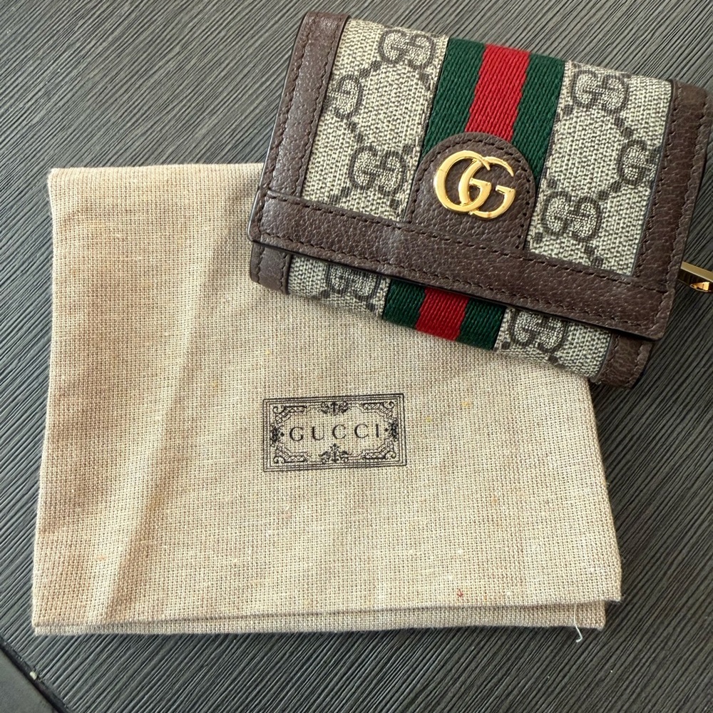 Gucci Ophidia Bi-Fold Wallet (2 Card Slot)